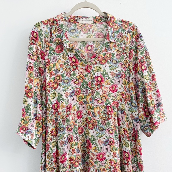 Natural Life Rebecca Midi Floral Dress XL - Picture 4 of 7